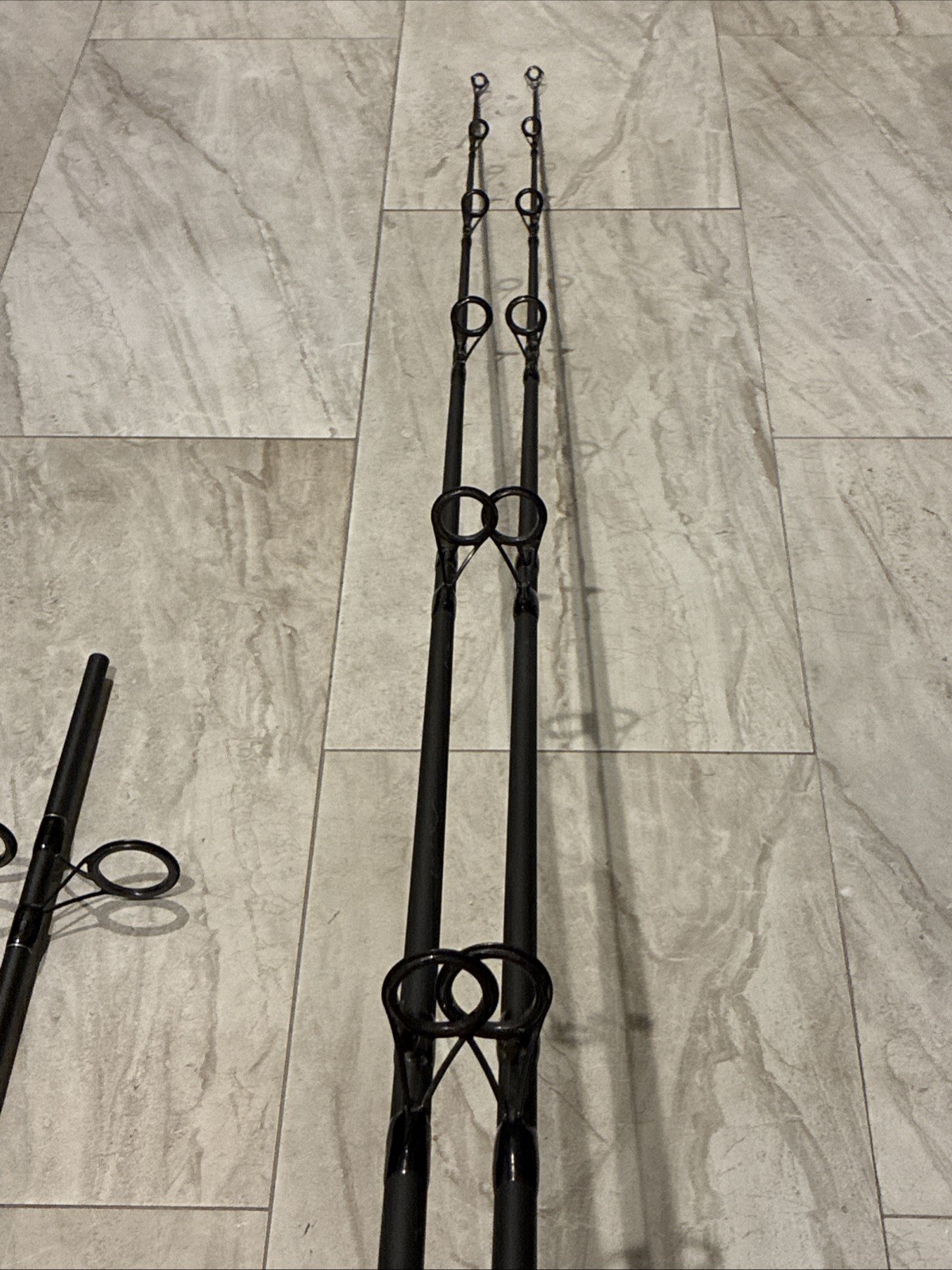 (2) Okuma Longitude 10′ Surf Spinning Rod 2-Piece LC-S-1002H-1 Heavy Used Cond