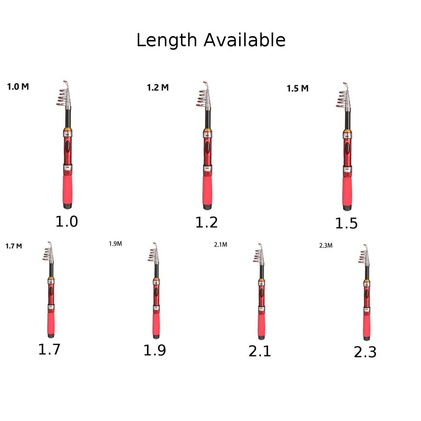 Telescopic Folding Fishing Rod for Compact Storage and Easy Transport