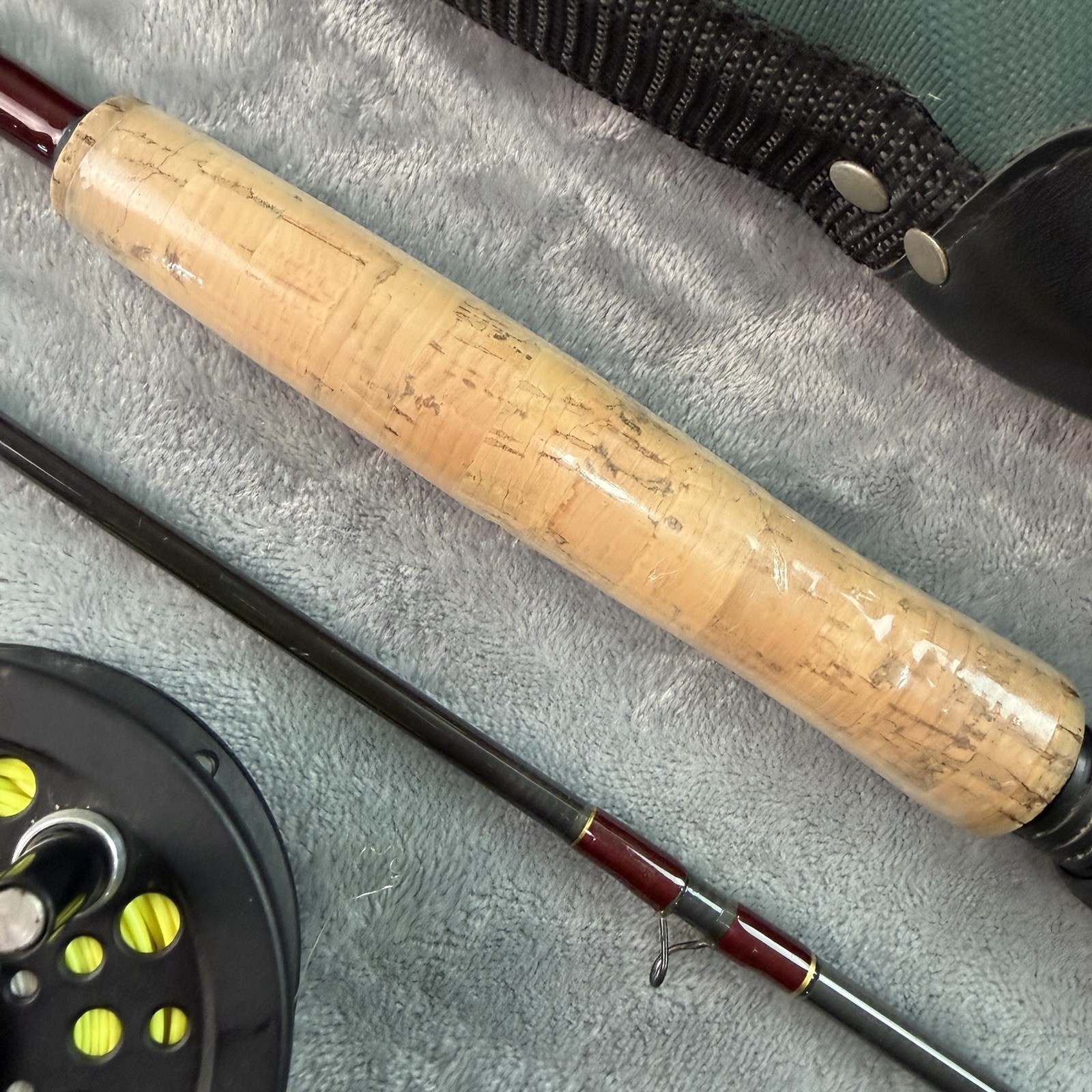 Cortland FairPlay Hi-Tech Graphite Fly Rod 9′ 7-8 wt 2pc w Case & Reel Y145
