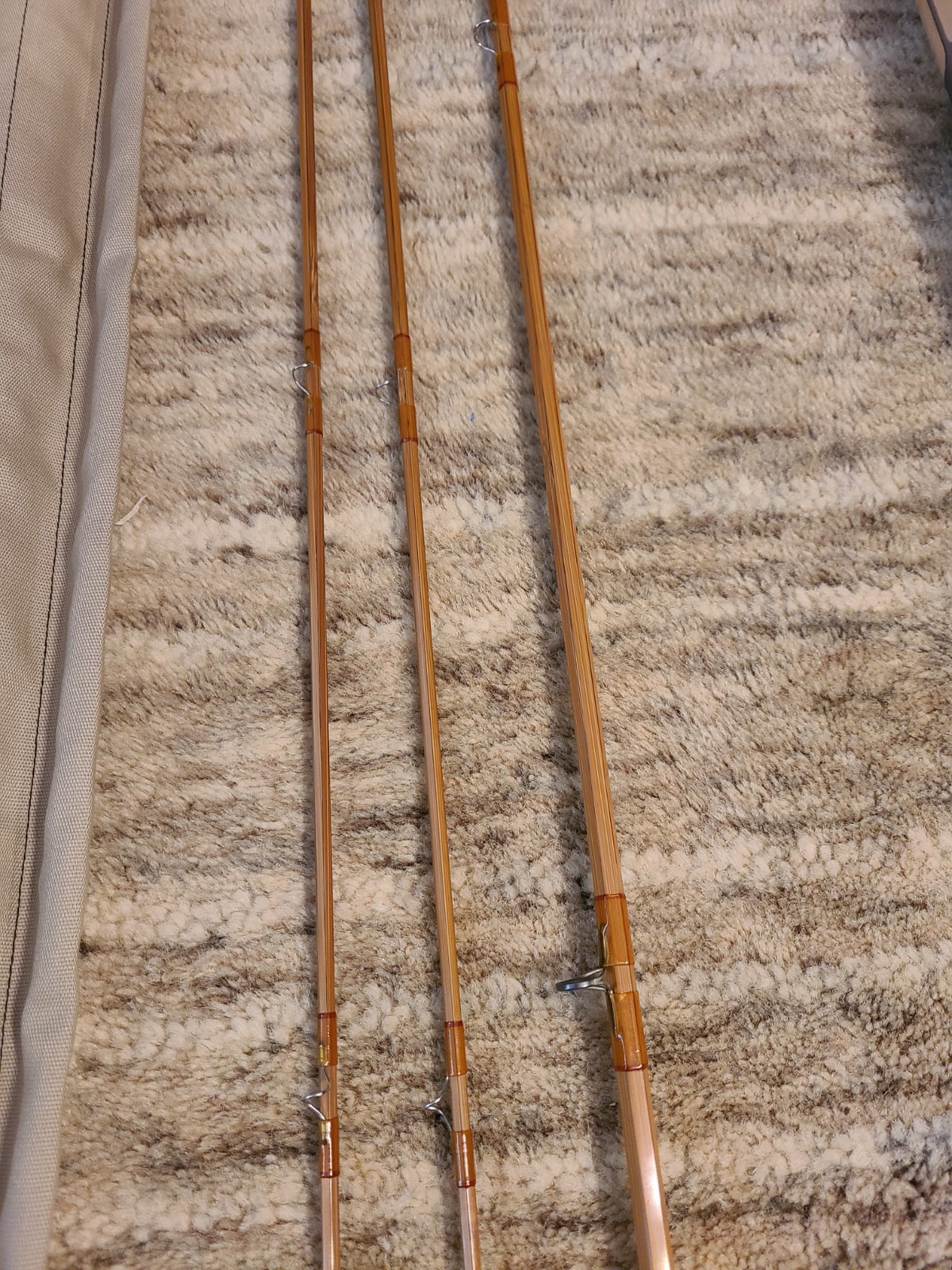 C.F. Orvis “125” Impregnated Bamboo Fly Rod. 8′ . 6wt. W/ Tube & Sock.