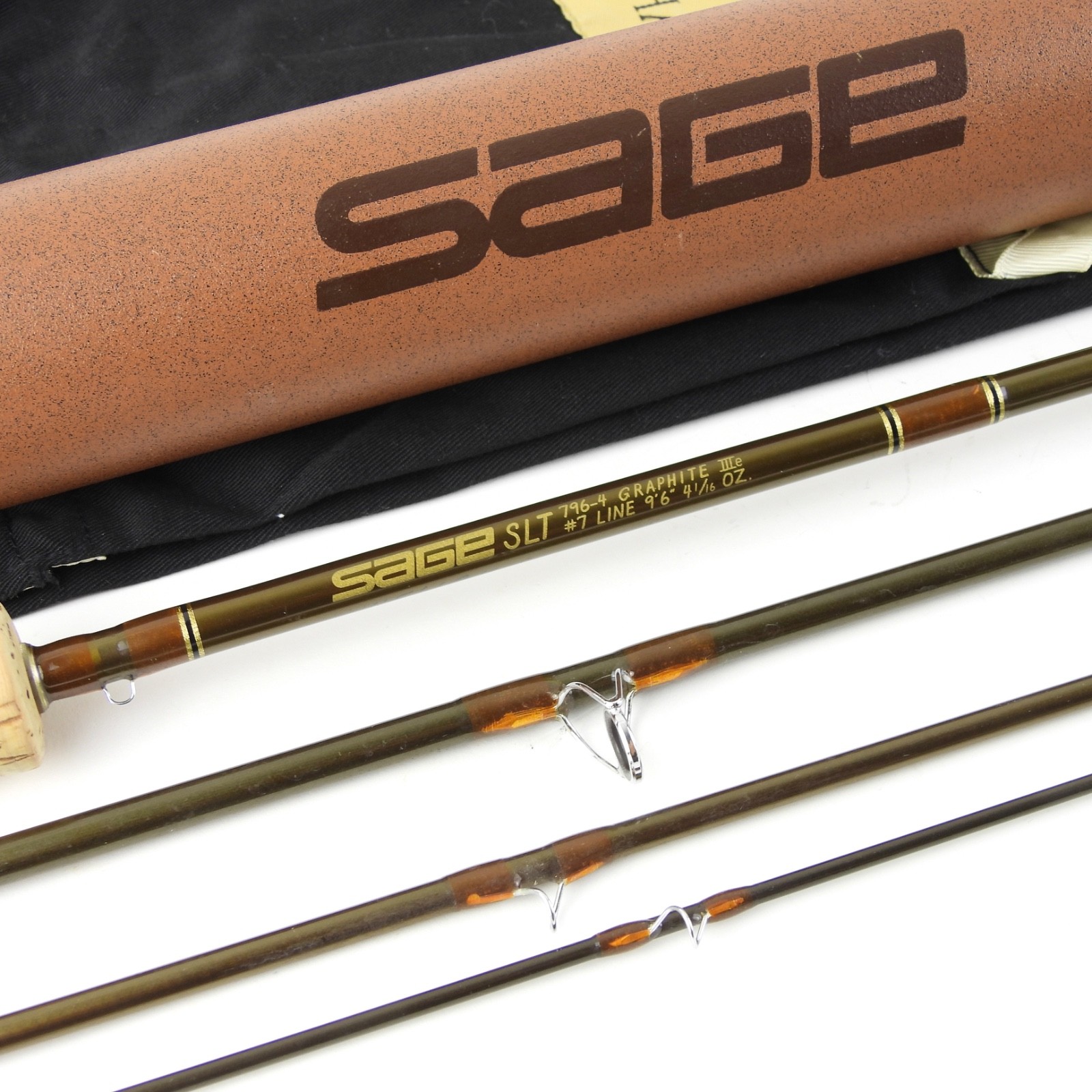 Sage SLT 796-4 Graphite IIIe Fly Fishing Rod. 9’ 6”. 7wt. W/ Tube.