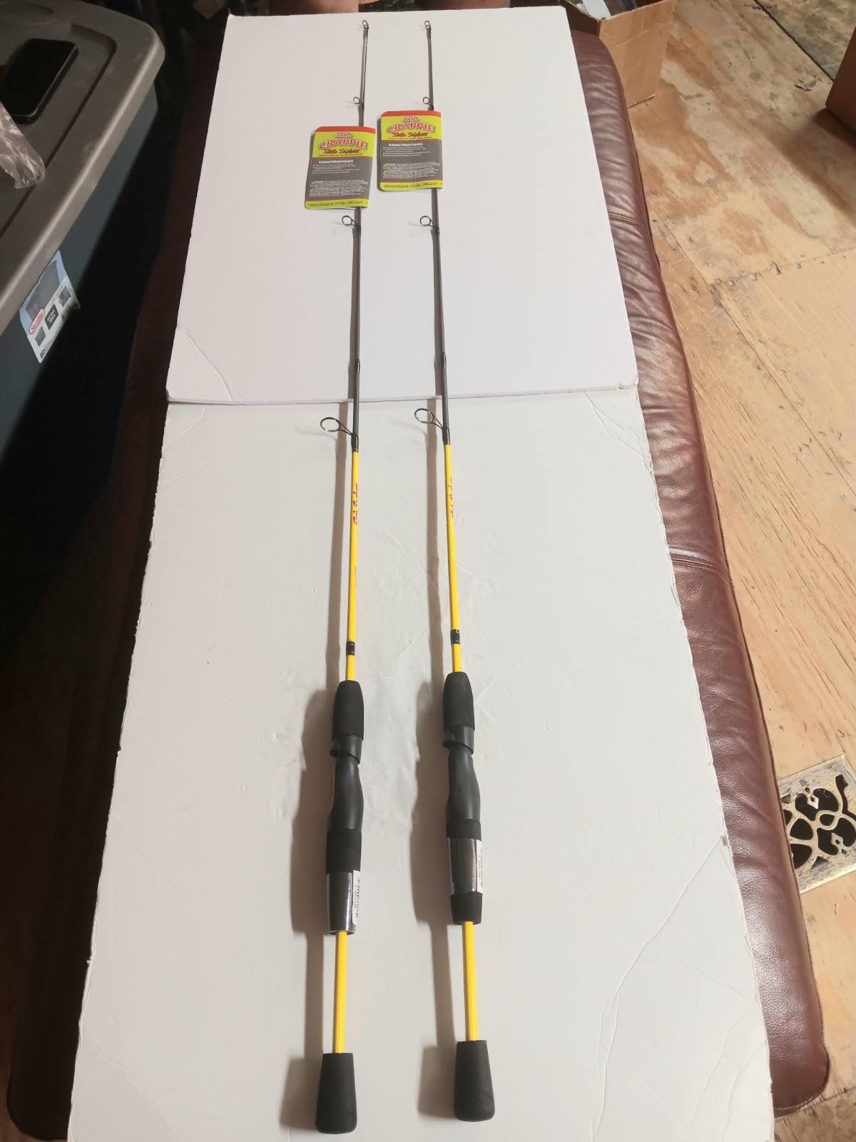 2 Lew’s Mr Crappie Slab Shaker 4′ 6″ Light 2 Piece Spinning Rod