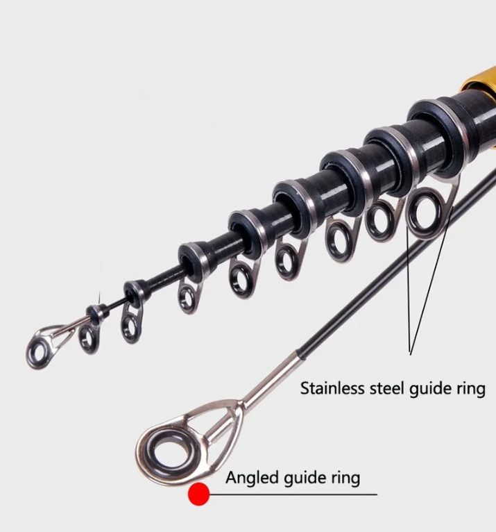 Carbon Fiber Spinning Fishing Rods 3.6M-6.3M Telescopic Rock Fishing Rods Trout