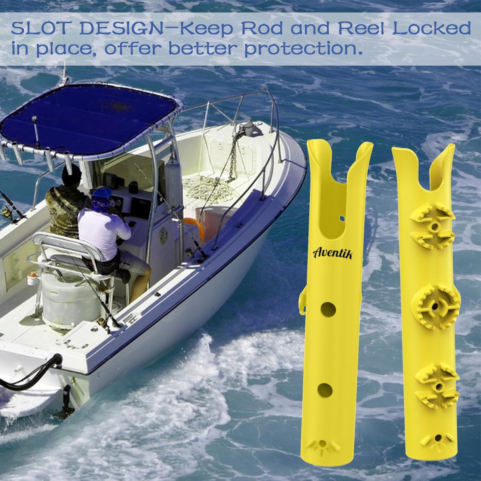 Aventik Fishing Rod Holders Tube Boat Accessories Fishing Rod Combo Storage For