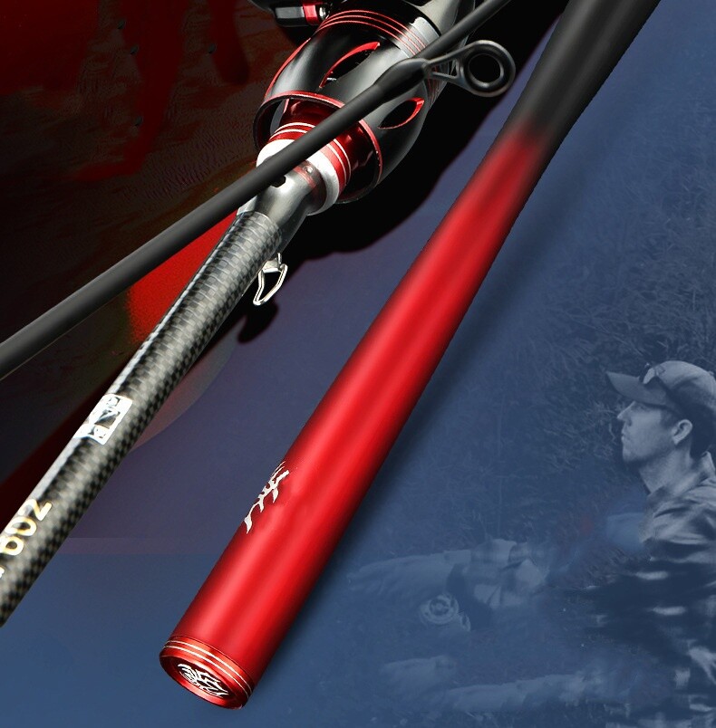 1.8M Lure Casting Spinning Fishing Rod 30T Carbon Fiber 3 Sections Bait 4-25g