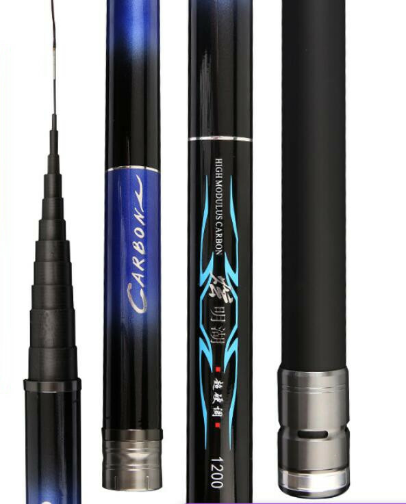 Telescopic Fishing Rods 8M-13M Super Light Hard Carbon Fiber Hand Fishing Pole