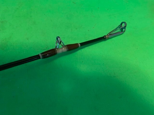 CUSTOM BUILT 7 FOOT 2 INCH 25 TO 60 POUND CLASS CONVENTIONAL FISHING ROD PERFECT