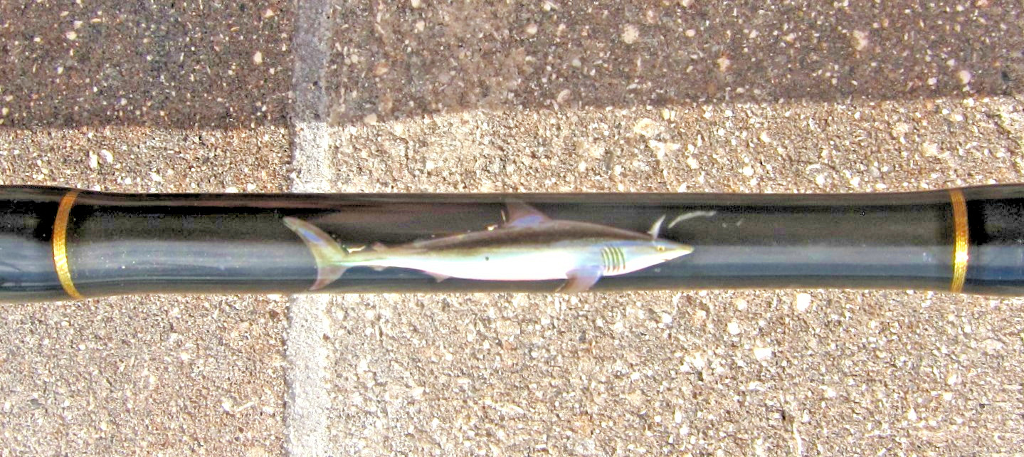 Custom Big-Game Stand-Up Rod with AFTCO Rolle Guides: 5’8″; 40-100lb- GOOD CD! a