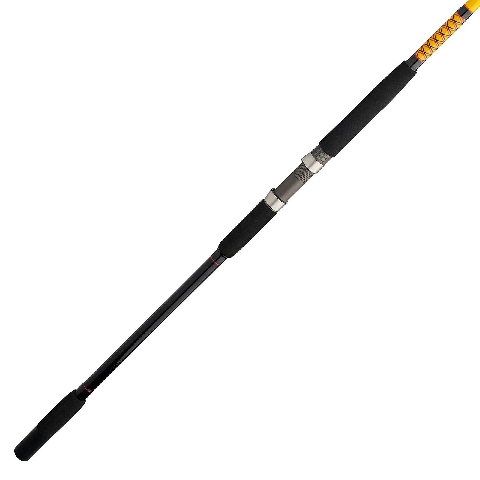 Bigwater Conventional Fishing Rod, Black/Red/Yellow, 12′ – Heavy – 20-40lb – 2pc