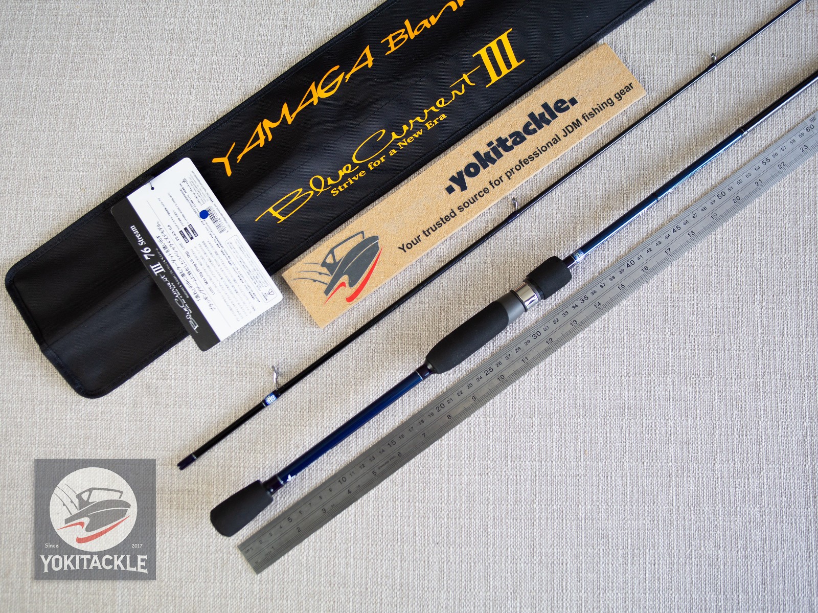 Watch Product Video–YAMAGA Blanks BlueCurrent Ⅲ 76 Stream Spinning Rod