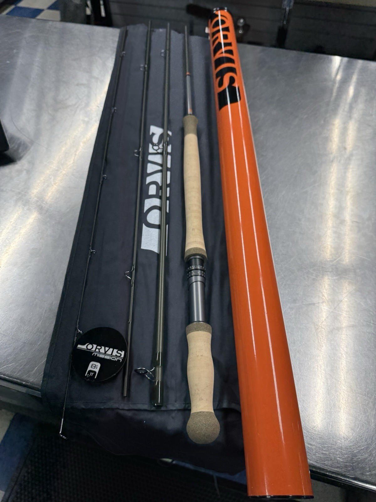 ORVIS MISSION 4 PIECE FLY ROD 11′ 8WT TWO HANDED IN CASE MADE USA