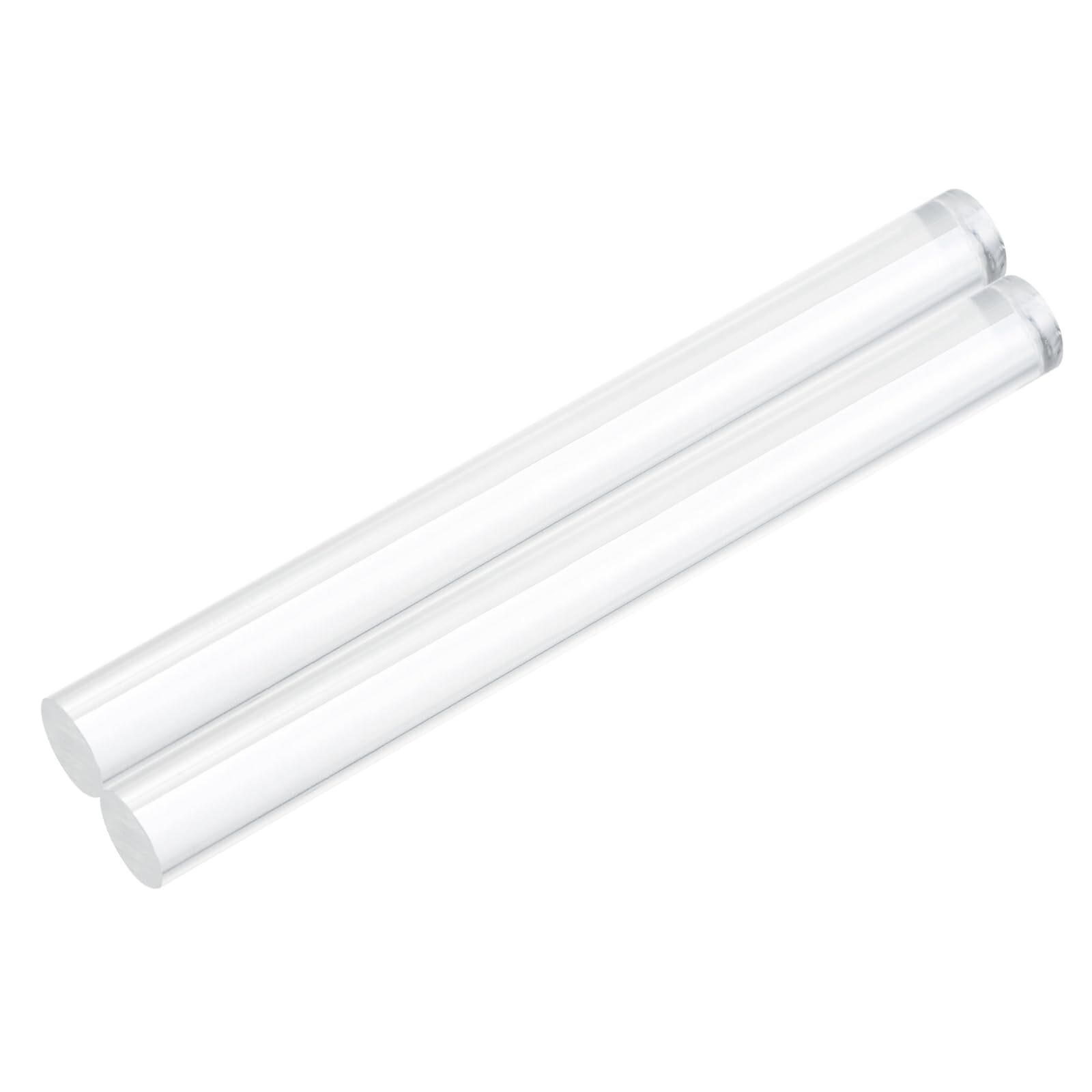 2pcs Acrylic Round Rods 3/8″ x 4″ Clear Acrylic Dowel Rods Sticks Plastic Sti…