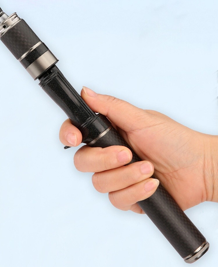 Telescopic Spinning Casting Rod 1.5m/1.68m/1.8m Portable Travel Rod Carbon Fiber