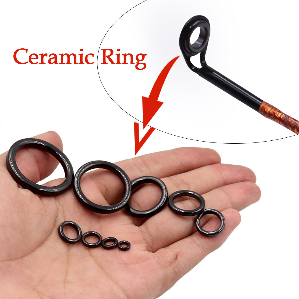 Fishing Rod Guides 5~10pcs MKT Rod Repair Kit Tip Top Guides Stainless Steel Set