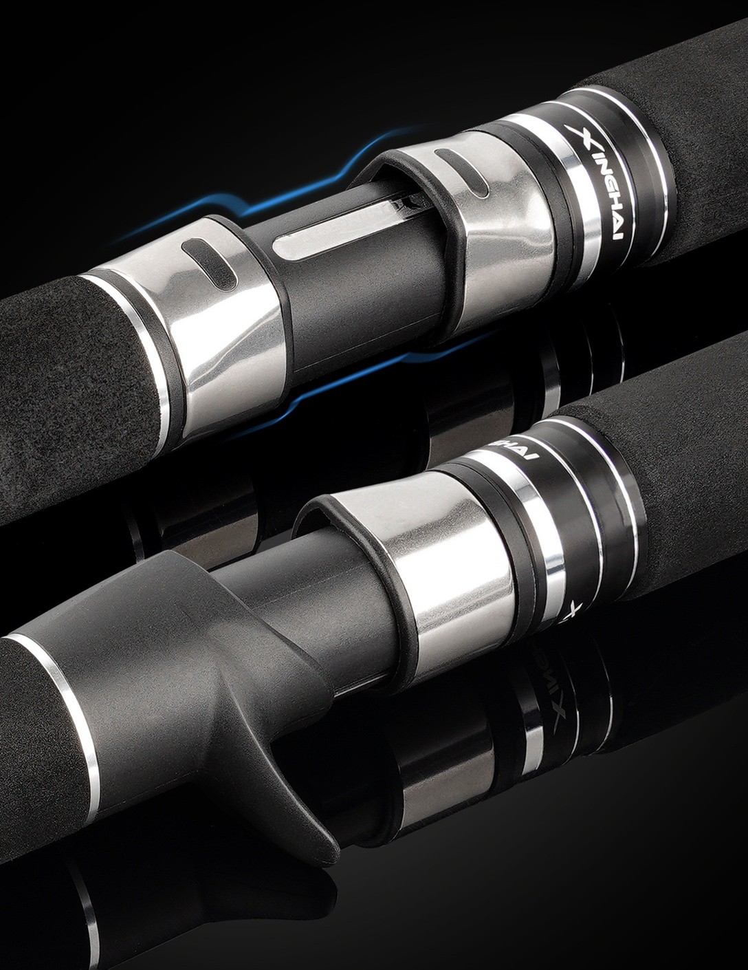 Boat Fishing Rod 3 Section Carbon Portable Travel Slow Jigging Rod Fast Spinning