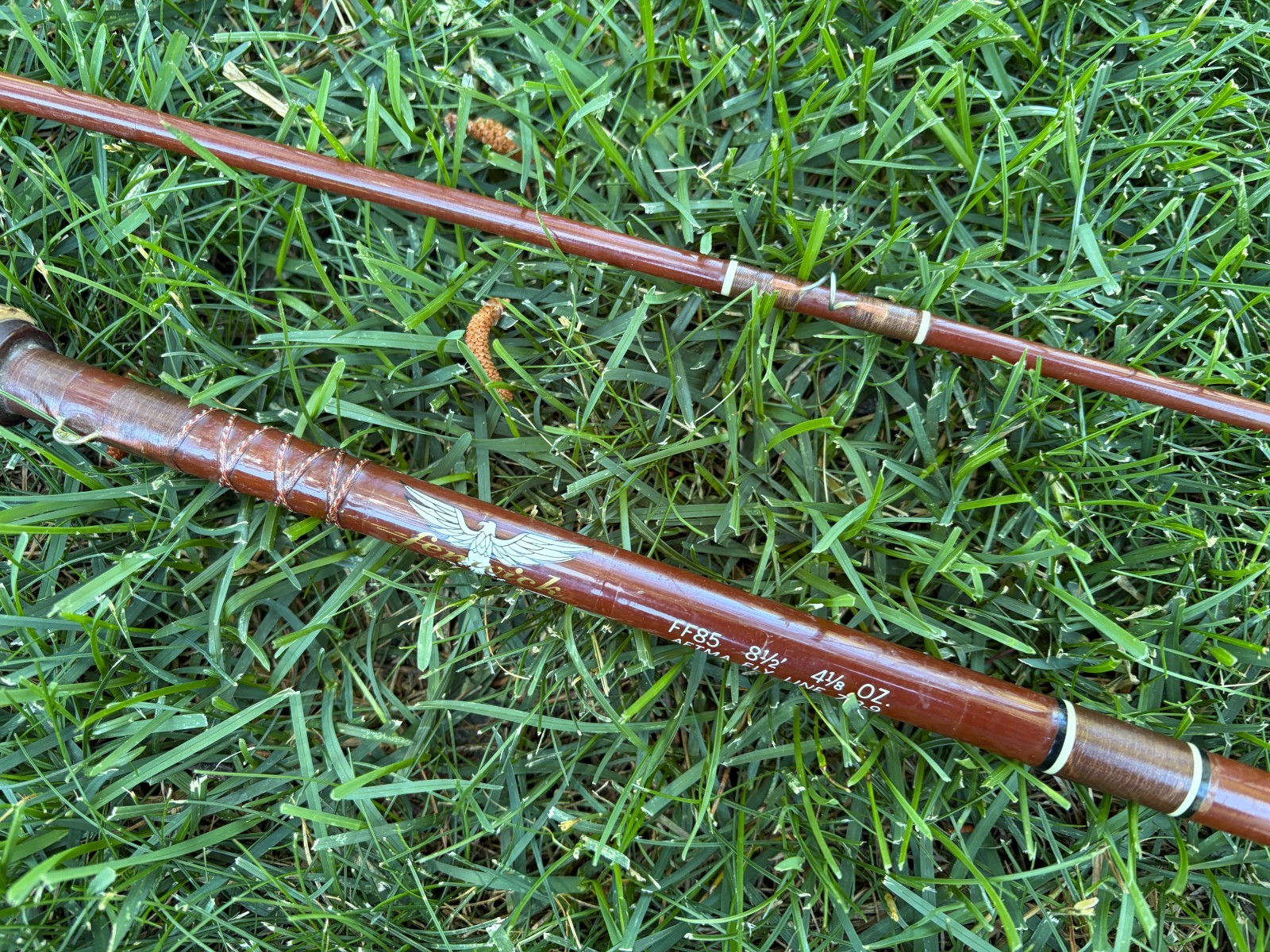Vintage Fenwick FF85 Feralite Fiberglass Fly Rod broken tip