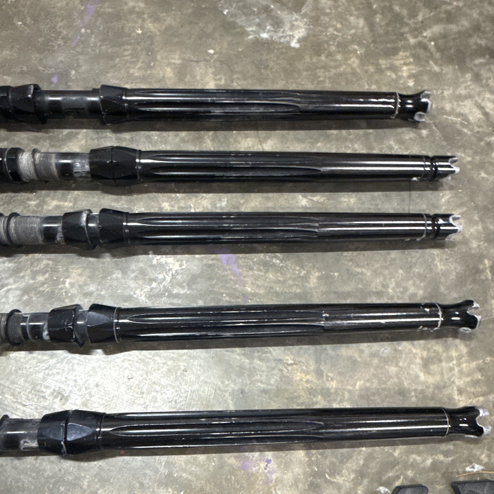 5- Custom tuna rods- used- Calstar blanks- Winthrop tips except 1 of them.