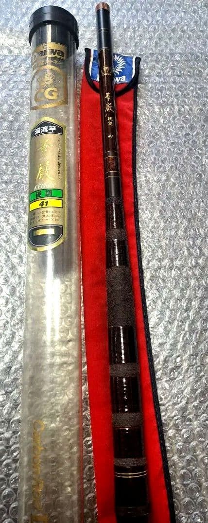Daiwa CG Carbon Mountain Stream Rod 4.1m Hard Tone with Case Used