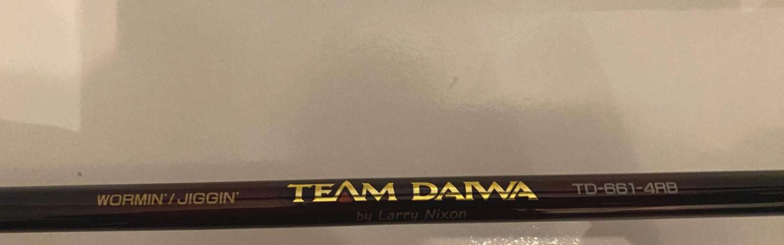 VINTAGE TEAM DAIWA TD-661-4RB 6’6”10-17Lb Power Mesh, LARRY NIXON Fishing Rod