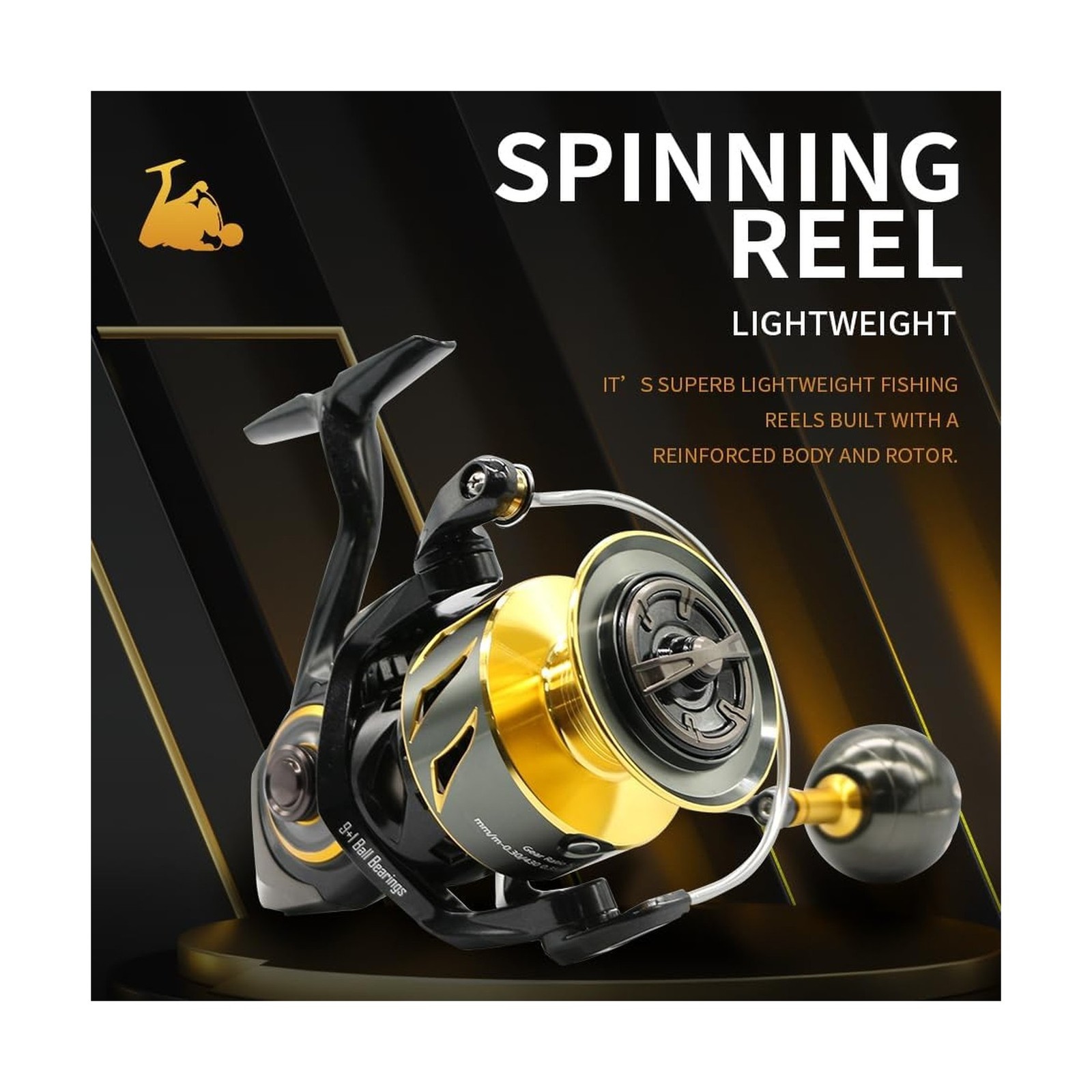Rooblinos SW Long Shot Jigging Spinning Reel, Full Metal Body,Ultra Smooth,Po…