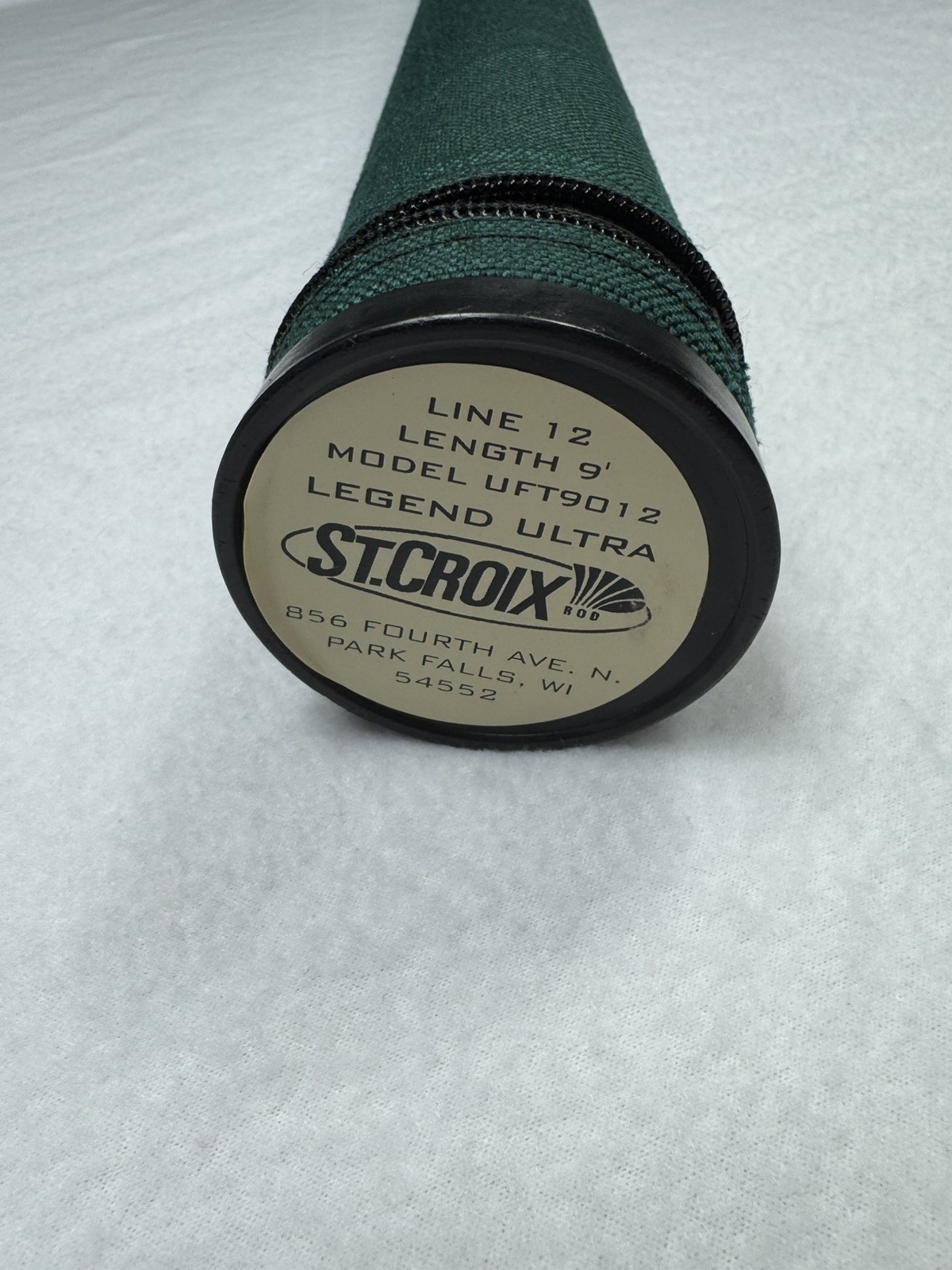 St. Croix Legend Ultra 9’ 12wt Fly Fishing Rod UFT9012 3pc & Travel Case