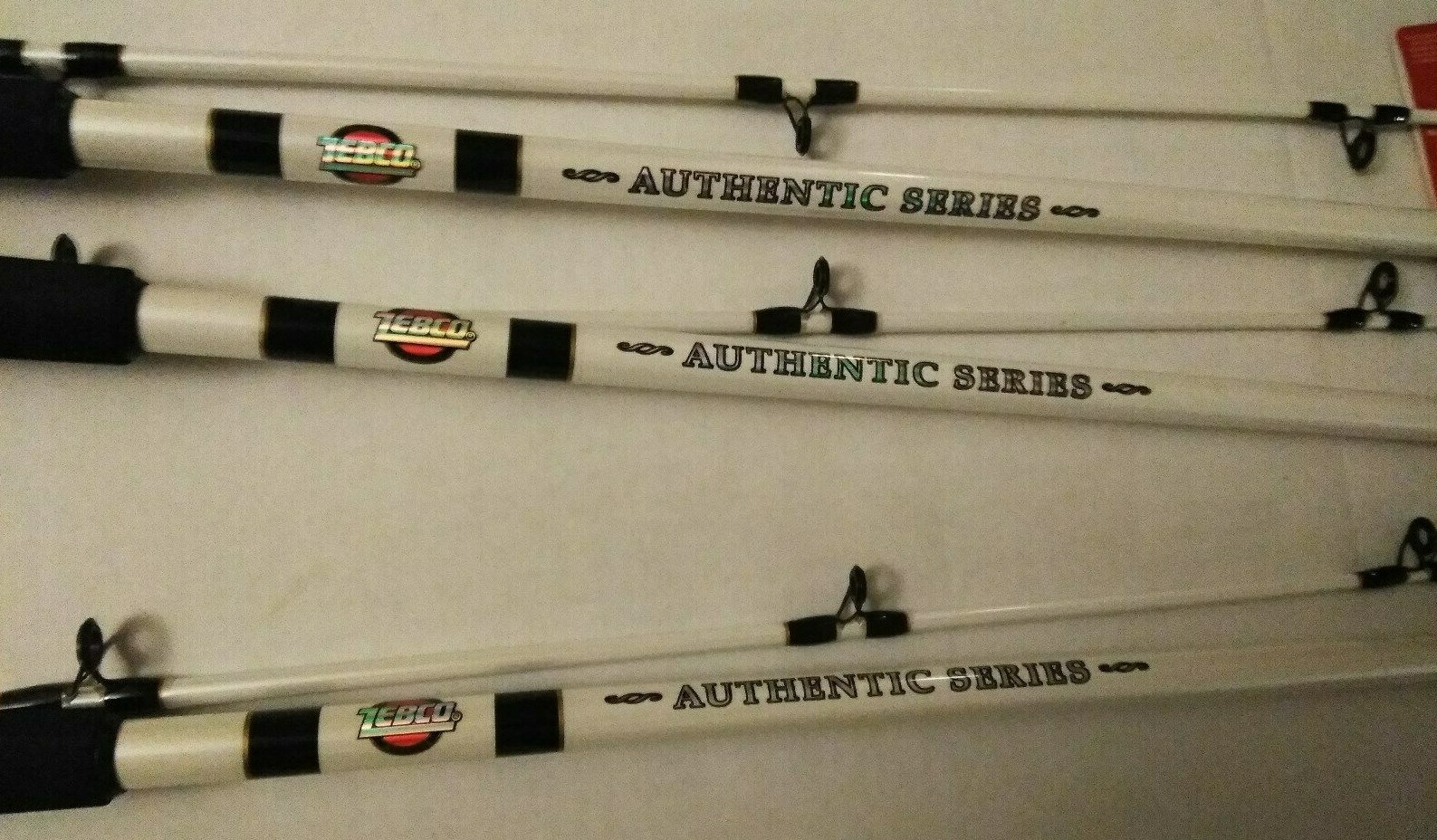 LOT 3 ZEBCO AUTHENTIC SERIES 6’6″ 2-PIECE MEDIUM HEAVY CASTING NEW RODS CATFISH!