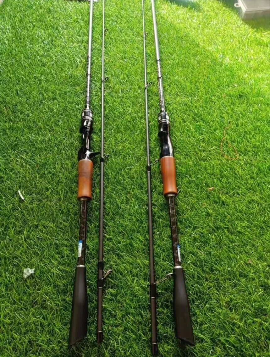 6 ft Trout Fishing Rods Carbon Fiber Spinning/casting Rod Carp 2 Sections Poles