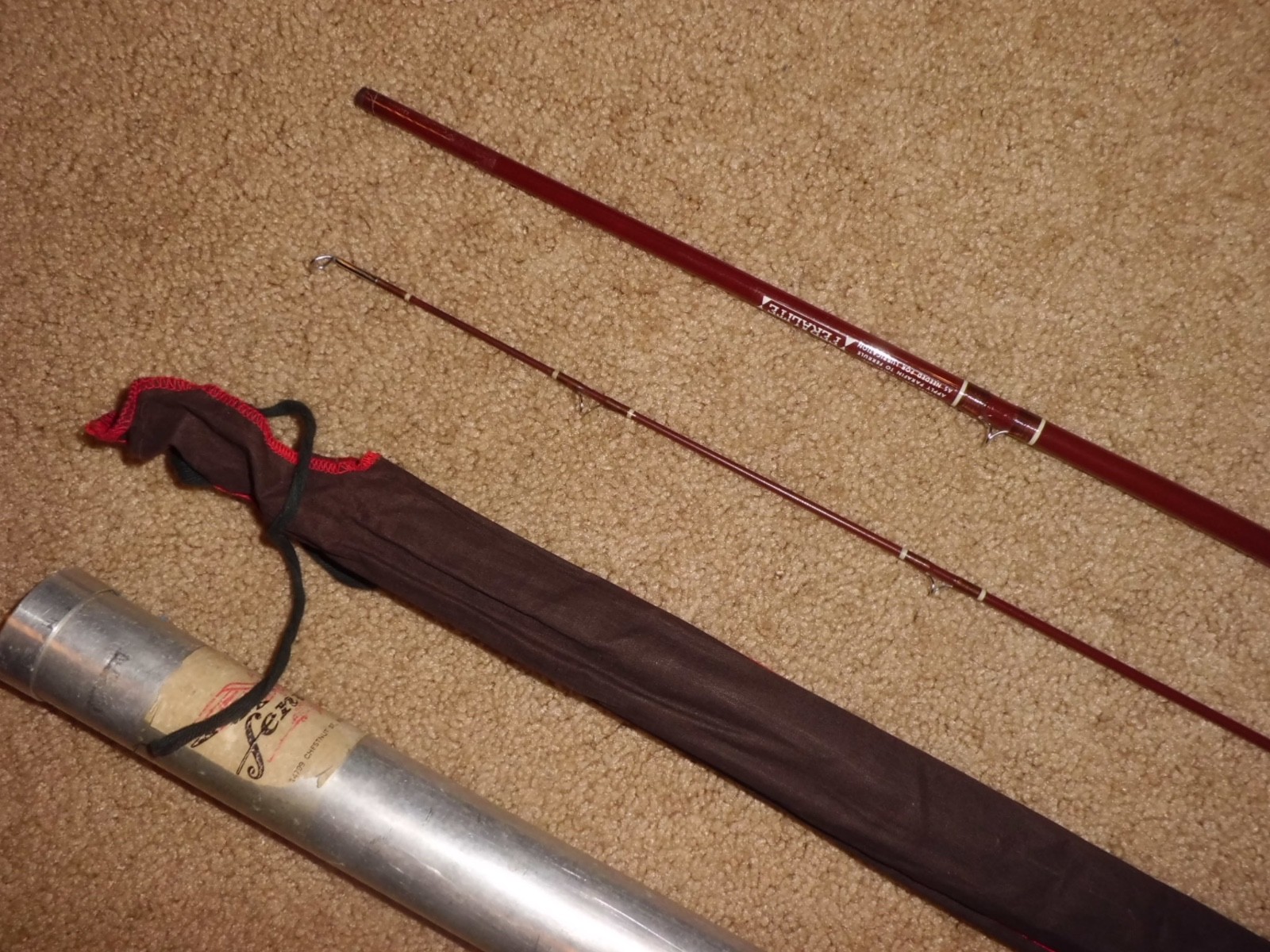 Vintage FENWICK Feralite FF80 Fly 8′ Rod made in USA #G167???- 7-8 fly wt.