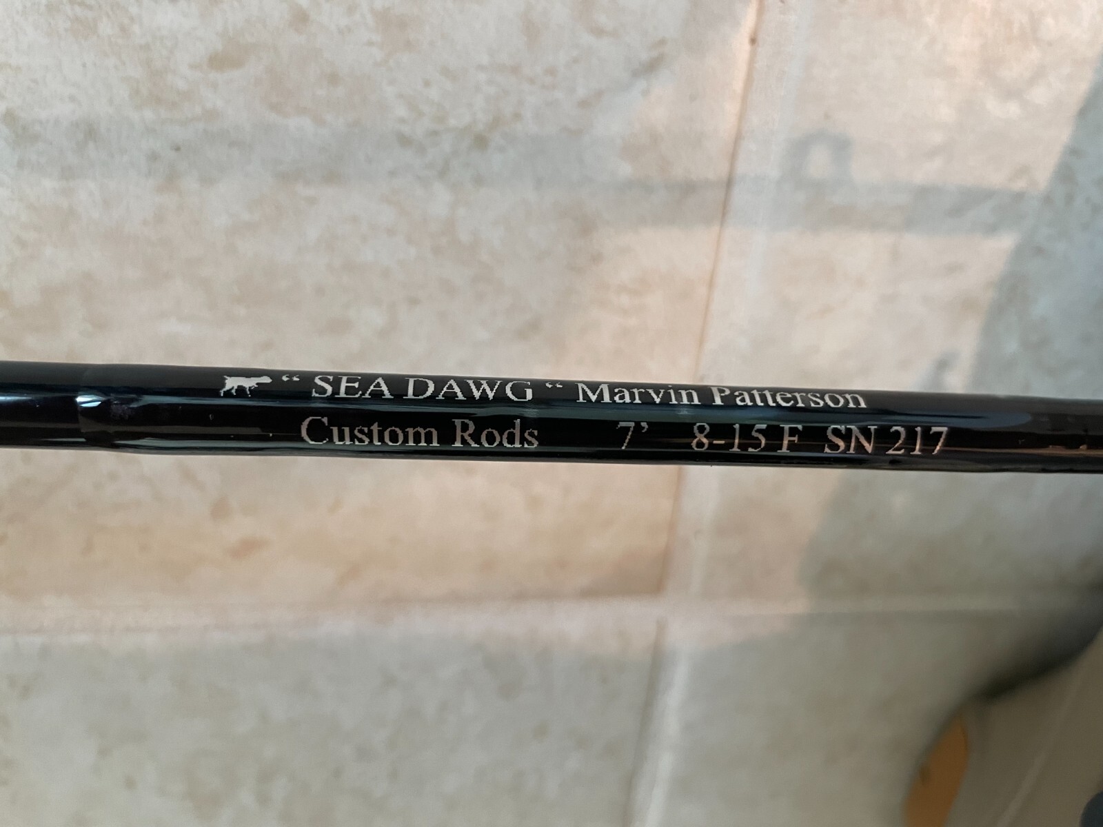 One of a Kind Custom Rod 7′ 8-15 F with custom touches
