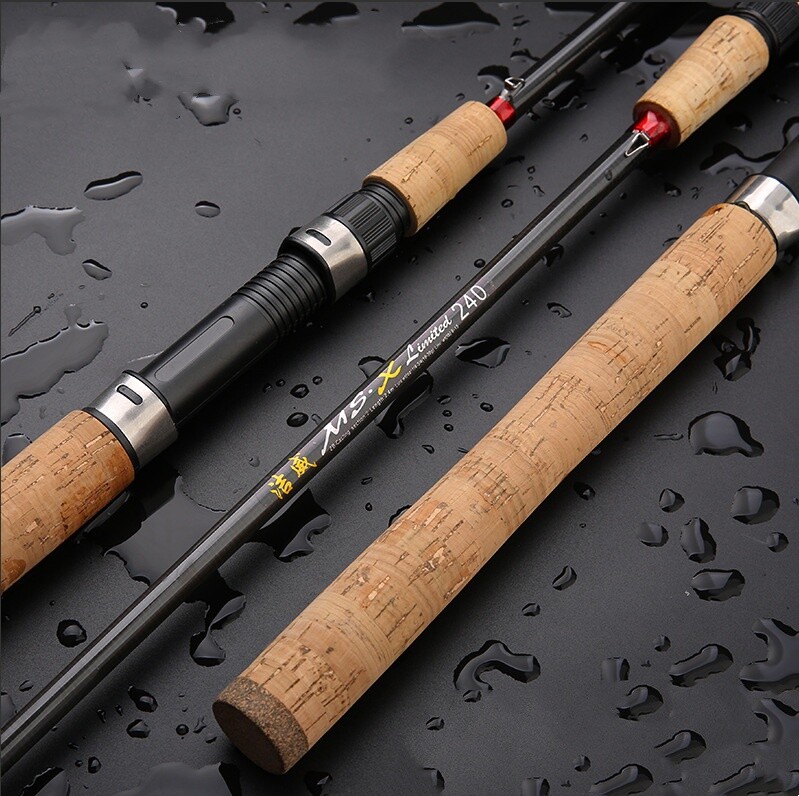 Trout Fishing Rod Portable Ultra Light Solid Tip Carbon Spinning Pole Fast Rods