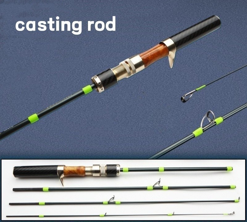 Fishing Rod Spinning Casting Rods Lure Carbon Fiber Ultra Light Fast Action Pole