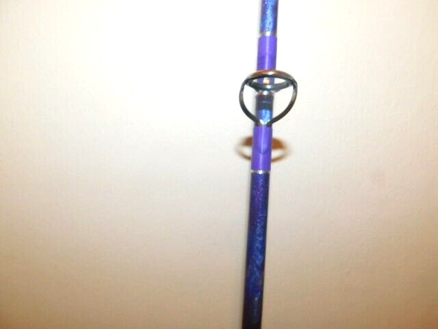 CUSTOM SPINNING ROD PURPLE PEARL SPARKLE MARBLE 10-25 LB 7′ SPECIAL GRIPS NEW