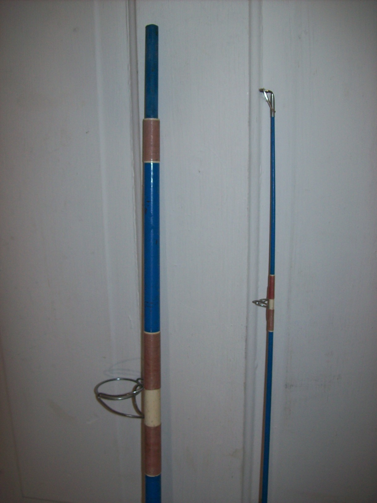 Vintage BRULE Iron River Wisconsin Fishing Rod 9 feet, 2-Piece