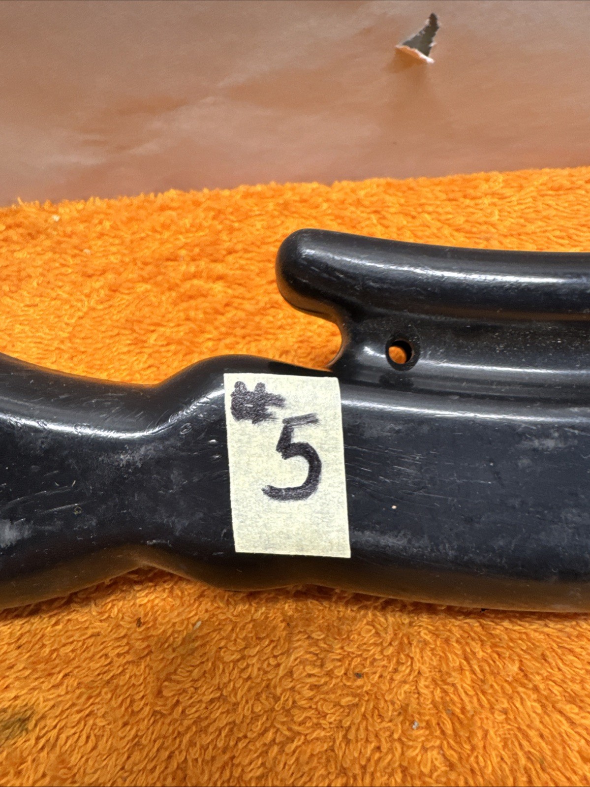 G#5 – Vintage Black Plastic Green Hornet Style Ice Fishing Pole