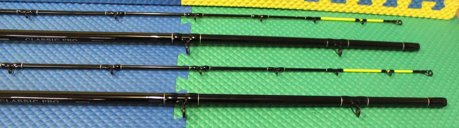 Okuma Classic Pro 10′ 0″ Mooching Rod Chartreuse Tip CPM-10M-CT 2-Pack!