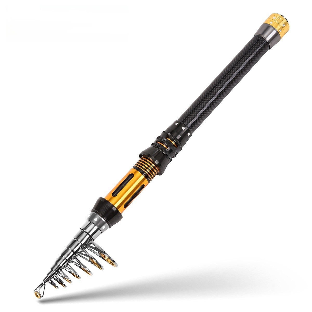 Spinning Fishing Rod Carbon Fiber Long cast Telescopic Pole 1.5M-3.0M Saltwater