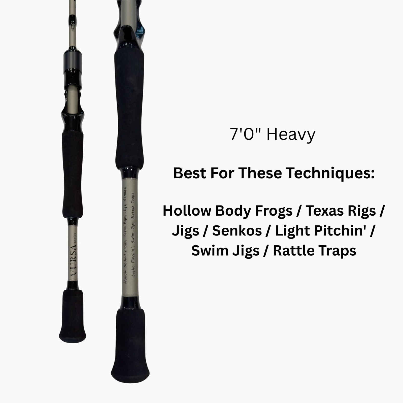 Fitzgerald Rods Fitzgerald Vursa Casting Rod 70 Heavy Body Frogs Texas Rigs