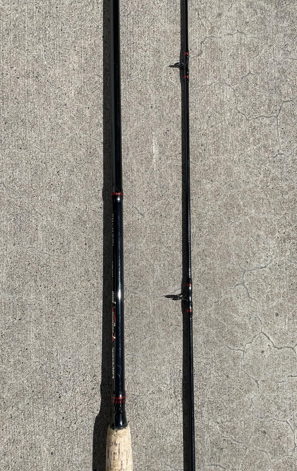 Cabela’s IM6 Pro-Guide Medium Action 9’ Cork Handle PGC905-2 Casting Rod – NICE