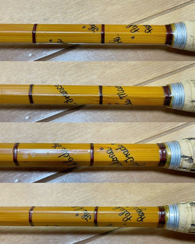 Extremely rare old 1959 Hardy Palakona Bamboo CC de France 8ft Bamboo Fly Rod