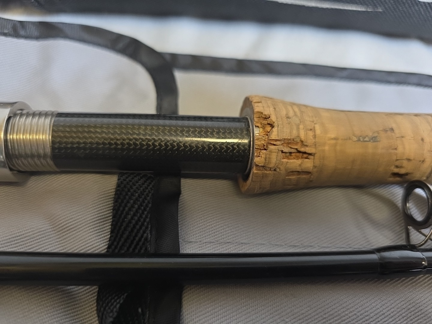 Powell Legacy XL 905-4 Fly Fishing Rod 9′ 4wt 4 Piece Black Excellent Case
