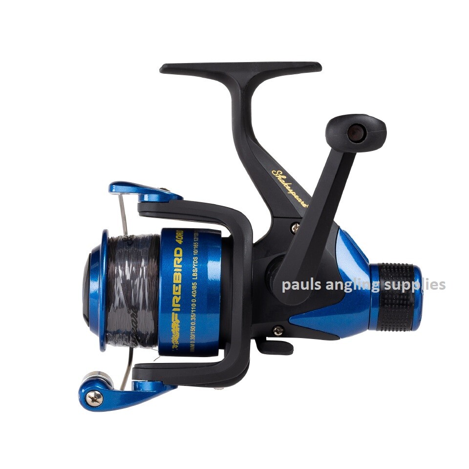 Shakespeare Firebird Float Feeder Fishing Reel Rear Drag Spinning Reel