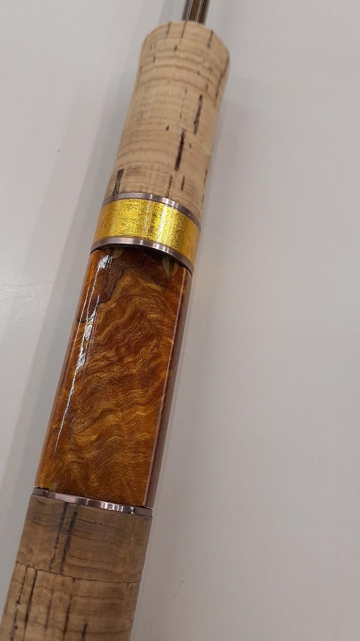 RodioCraft Meister Bronze Wolf Trout Fishing Rod 6ft2in, Guide Damage, Case