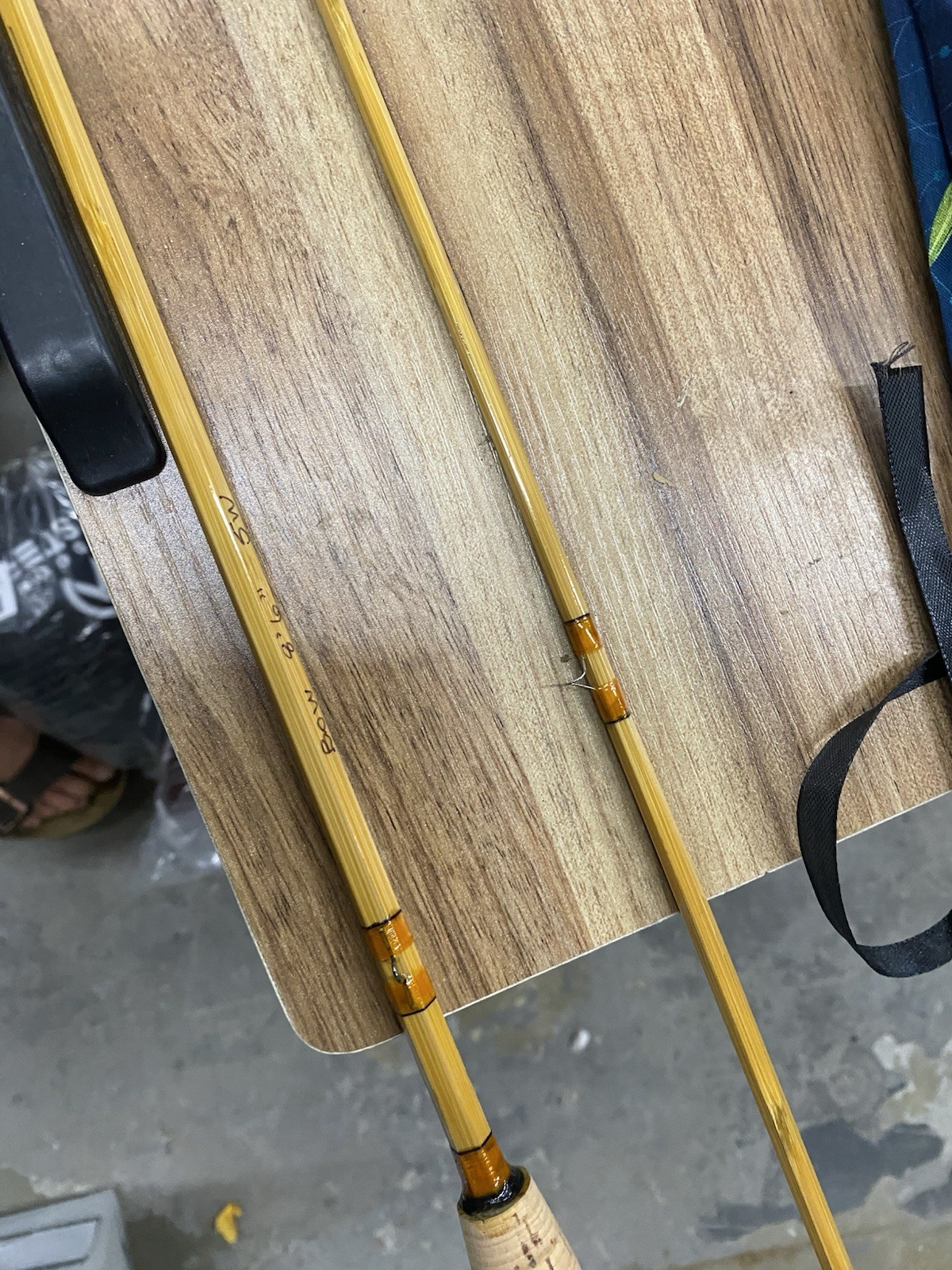 Dan Ellingson Custom-Built Bamboo Fly Fishing Rod. 8’6″ two pcs 5W