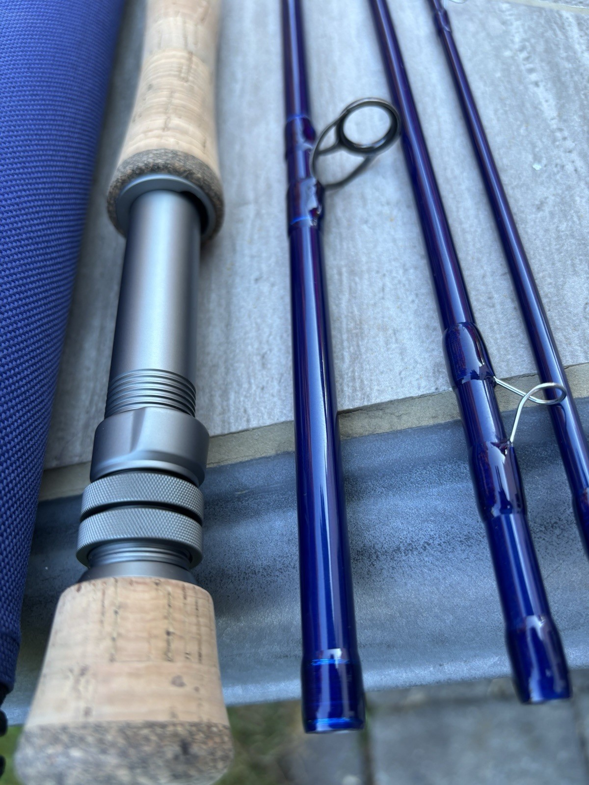 Douglas LRS 7904 9ft 7wt 4pc Freshwater Fly Rod – Blue