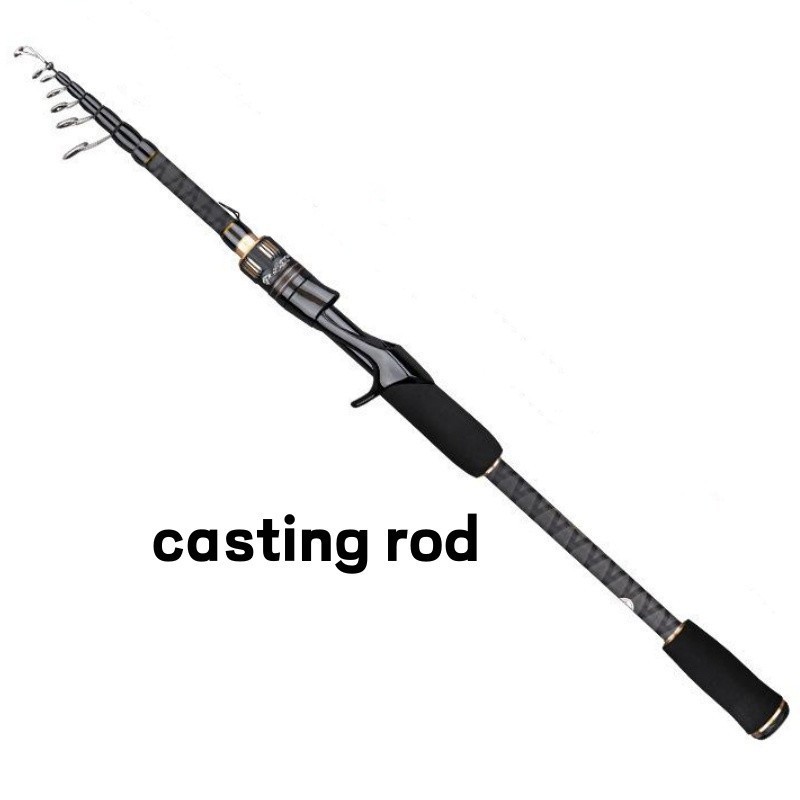 Telescopic Fishing Rod Carbon Fiber Travel High Sensitive Rods Fast Action Pole