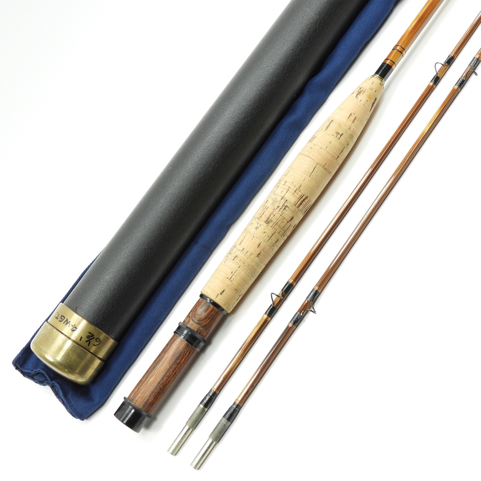 Unknown Maker Bamboo Fly Fishing Rod. 6’ 6”. 4wt. W/ Tube & Sock.
