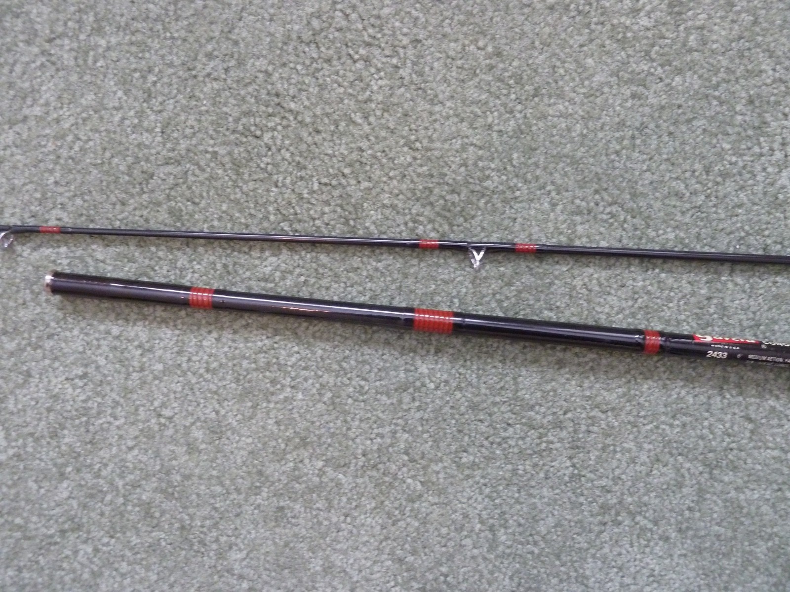 Garcia Conlon Bait Casting Rod, 6 FT USA Made MEDIUM Action Fast Taper # 2433
