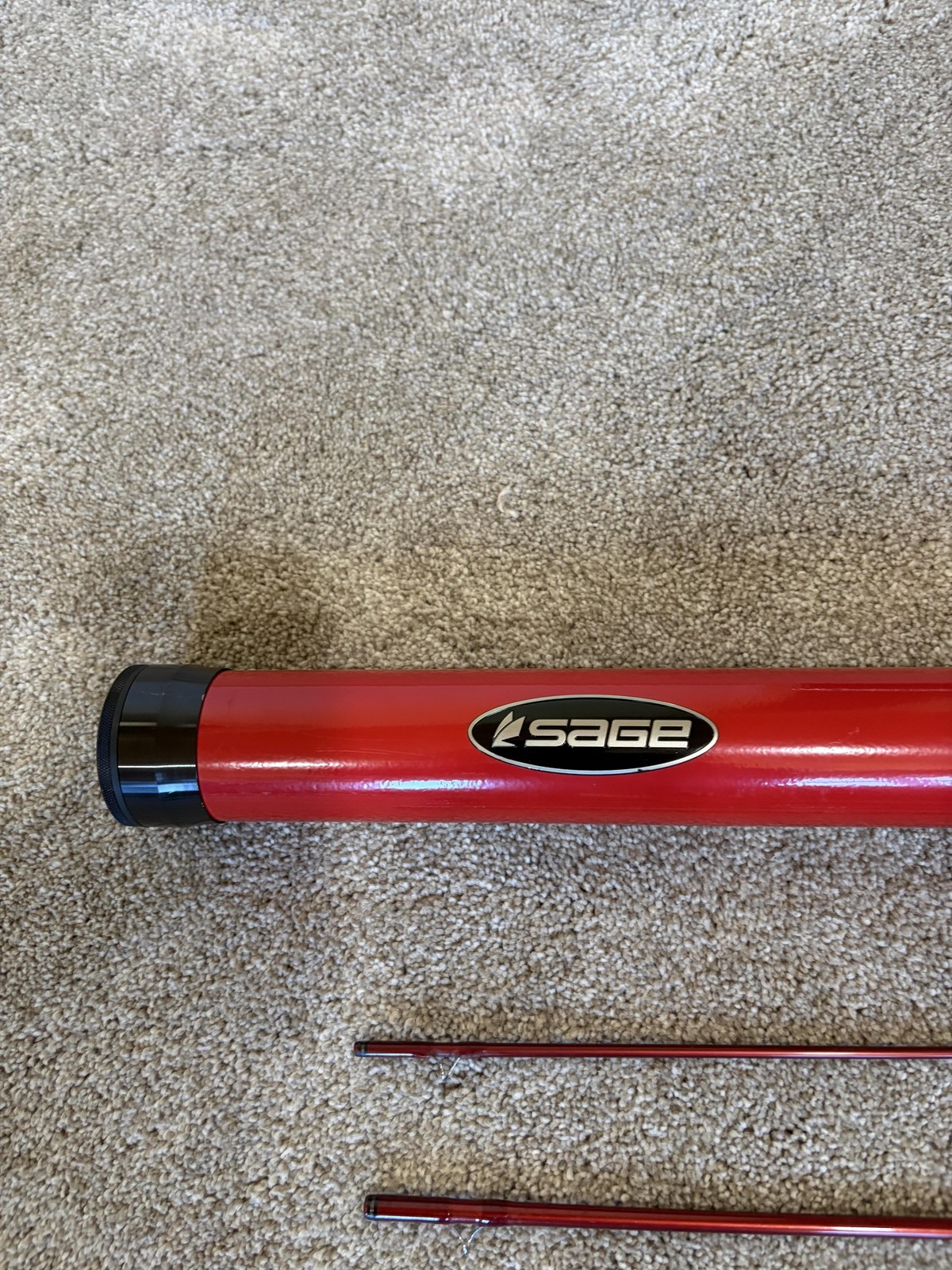 Sage Method 796-4 Fly Rod 9’6 7wt 4 Piece Red Graphite Konnetic Extra Fast Rod