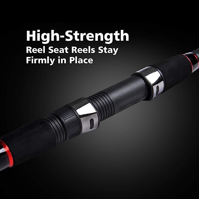Surf Spinning Fishing Rod 4-Piece Graphite Travel Fishing Pole 11/13/15 Feet New