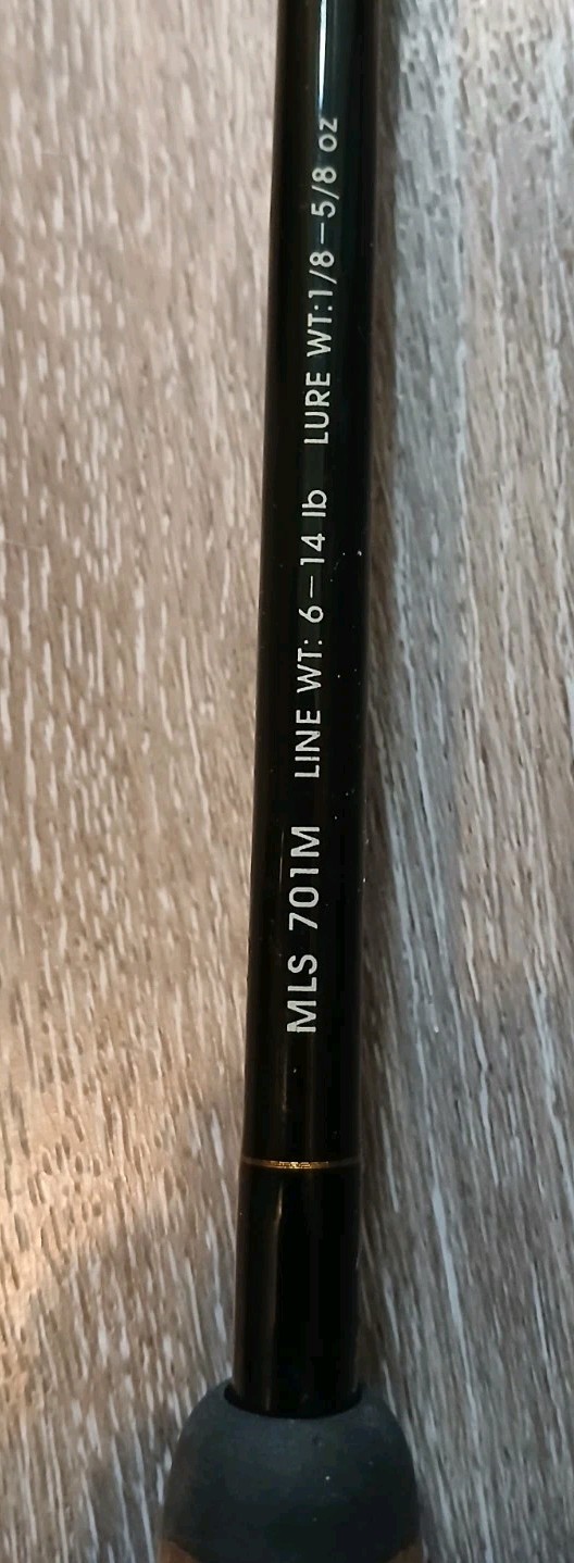 Fin-Nor Megalite 7′ 1 Pc Spin Fishing Rod #MLS 701M 6-14 Lb Test 1/4-5/8 Oz Lure